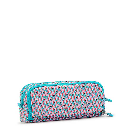 Kipling Gitroy Printed Pencil Case Táska Türkiz | HU 2131NW